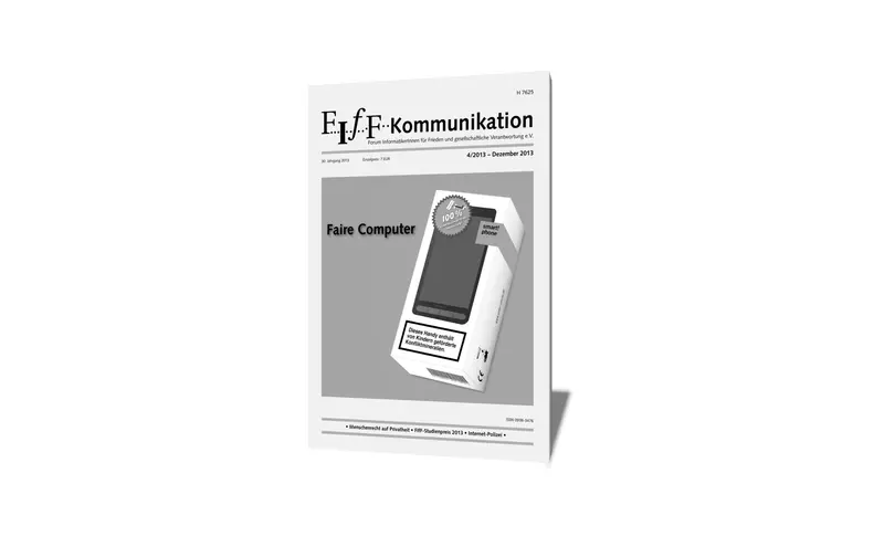 Cover der FIfF-Kommunikation 4/2013